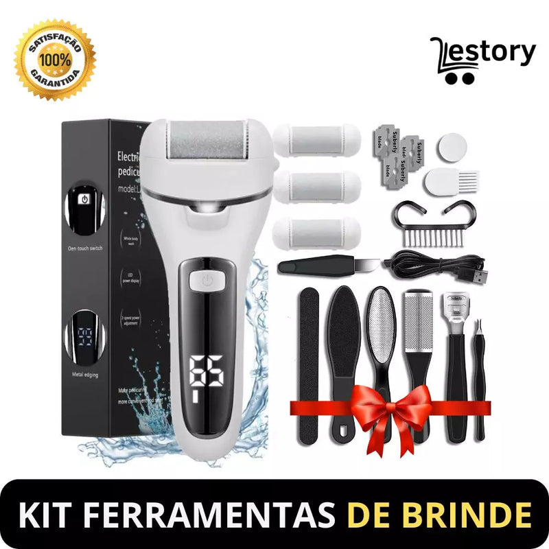 Lixa Elétrica Pés-Perfeito® + kit ferramentas de (BRINDE) - Lestory 